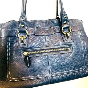 Coach Leather Blue Purse